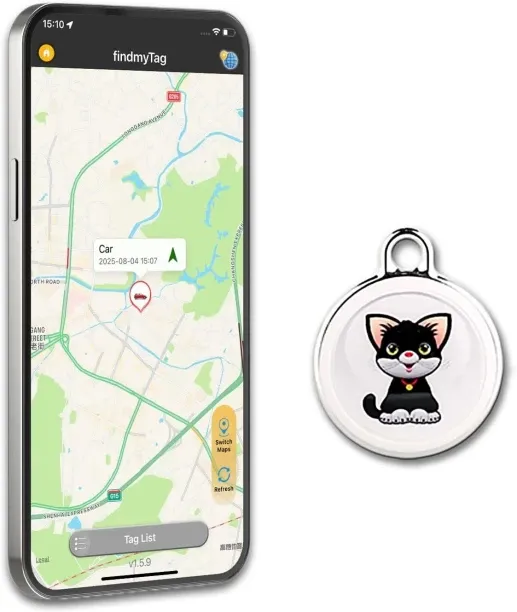 Fariedl GPS Tracker for Vehicles Cars Kids & Pets Real-Time Global Coverage Dog & Cat Safety Harness
