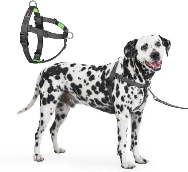 Junxidz Easy Walk No Pull Dog Harness, Freedom Walk with Front and Back Clips Stainless D-Rings, Co…