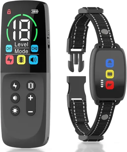 Bloo Dog training and anti-barking collars Dog Collar & Chain