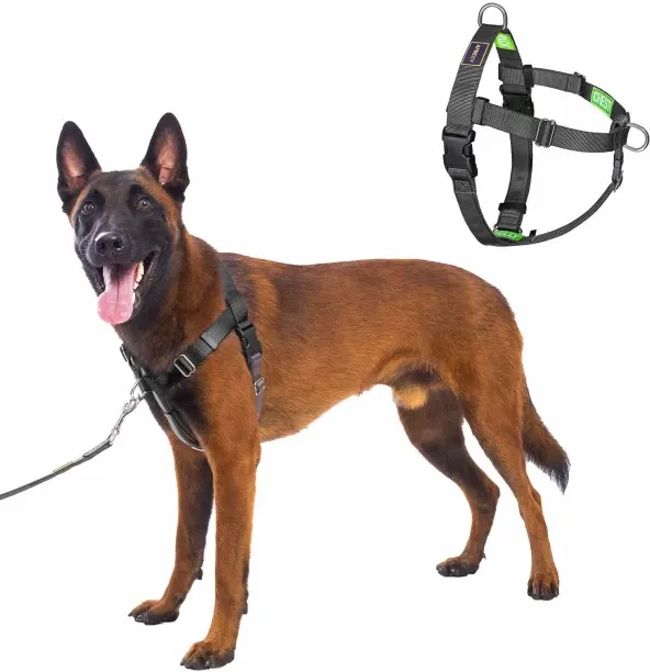 Shiyuan Easy Walk No Pull Dog Harness, Freedom Walk with Front and Back Clips Stainless D-Rings, Co…