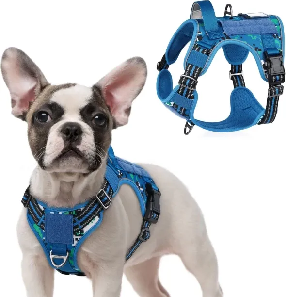 Shiyuan Tactical Dog Harness for Large Dogs, No Pull Military Service Vest with Handle & Molle, Eas…