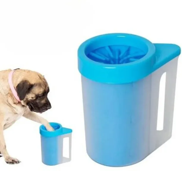 deals online Silicone Pet Paw Cleaning Brush with Cup: Keep Paws Clean & Your Home Fresh Curry Comb…
