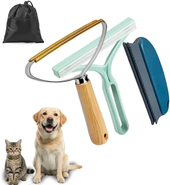 Aming Pet Hair Remover 2nd Gen (3 Pack) - Reusable Lint Removal Tool for Couch, Carpets, Cat Trees,…