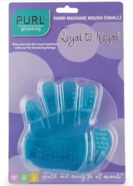 Purl Hand Massage Brush Small ALL ANIMALS Rakes for  Adult, Young Cat, Dog