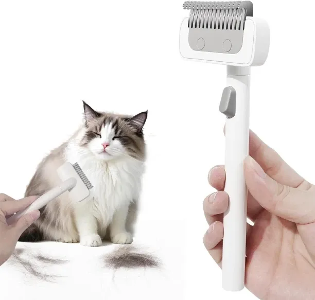 Loznron Cat Brush for Long Haired Cats Rakes for  Adult Cat