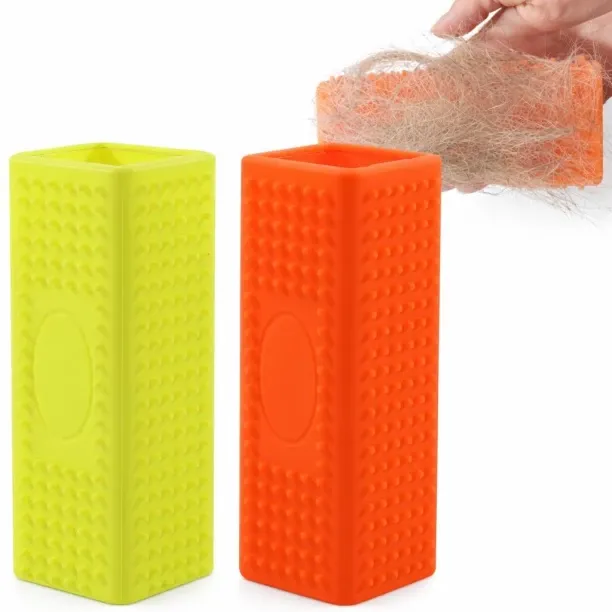 ZHY Pet Hair Remover for Furniture and Carpets - Rubber Brush Roller for Sofas and Hollow Cleaner B…
