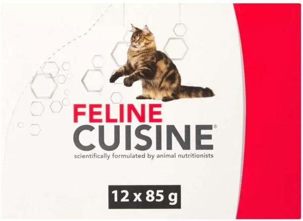 Feline Cuisine Multi-Pack Dry Beef 12 x 85 g Dry Adult Cat Food