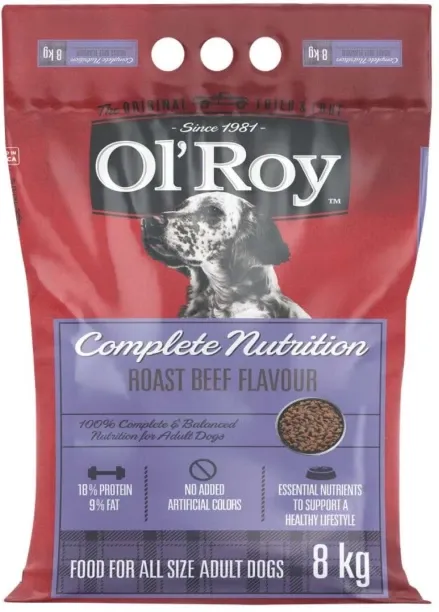 Ol'Roy Dry Dog Food Beef 8 kg Dry Adult Dog Food