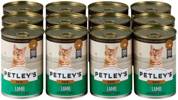 Petley'S Pate Lamb 12 x 375 g Wet Adult Cat Food