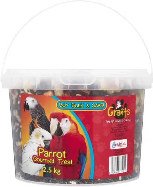 Grants Gourmet Bucket Parrot Tropical Fruit 2.5 kg Dry Adult Bird Food