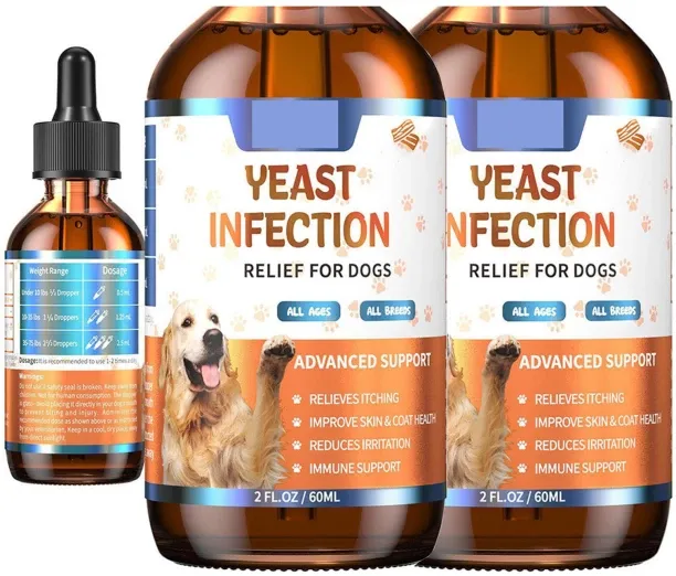 LEMON Pet Ear Drops Ear Cleaner Natural Yeast Relief Dog, Ear and Paw Discomfort Care, Itch Relief …