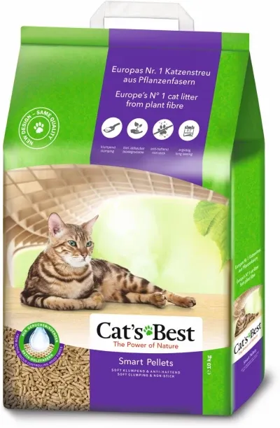 Cat's Best Smart Pellets 10Kg/ 20L clumping ECO cat litter Pet Litter Tray Refill