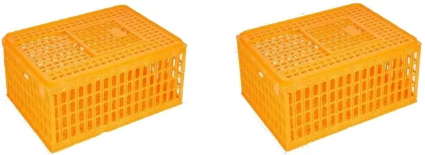 Pleysier Yellow Transport Crate for Chickens ,large-Pack of 2 Pet Litter Tray Refill