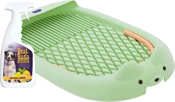 Mlem Ultimate Premium Indoor Potty Pad for Dogs with Odor & Stain Remover Spray Pet Litter Tray Ref…