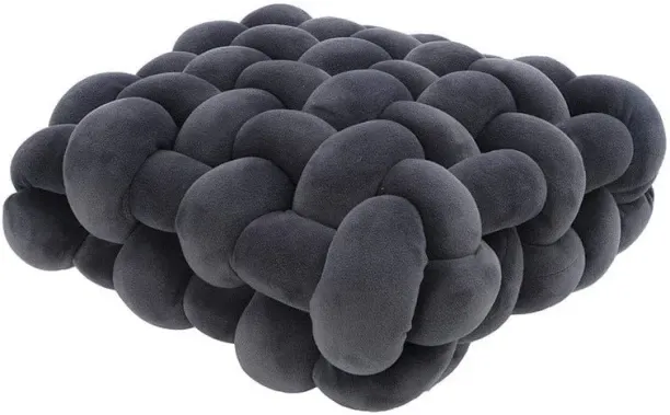 Generic Spandex Outer Square Velvet Knot Pillow Spandex Outer Square Velvet Knot Pillow Polyester F…