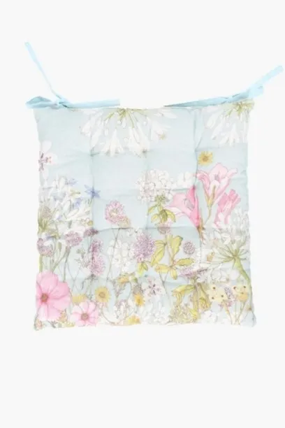 Aura Colab Coralbloom Cotton Chair Pad 40 × 40cm – Nature Inspired Seat Cushion Cotton Printed Chai…