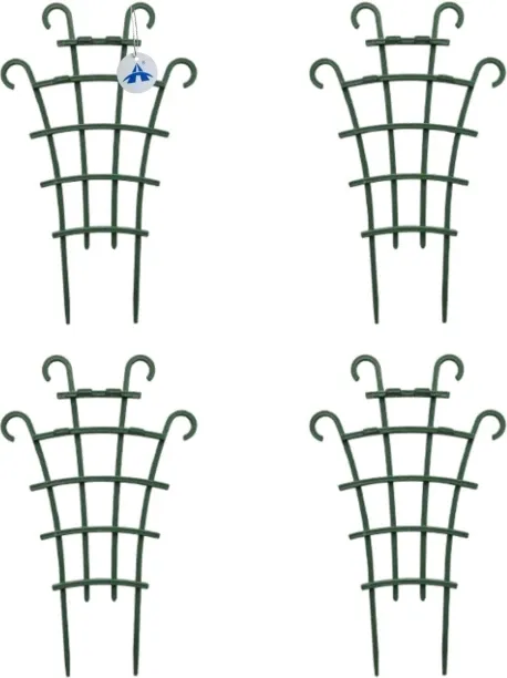 ALANES 4 Pack Stackable Plant Trellises for Climbing Plants Plant Straightener