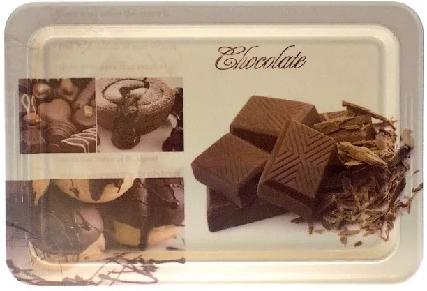 HomewareOnline Melamine Chocolate Printed Serving Tray