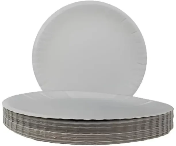 Superior White Paper Dinner Plate