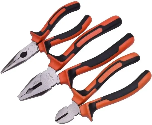 HARDEN 3 Piece Plier Set Classic Combination Snap Ring Plier