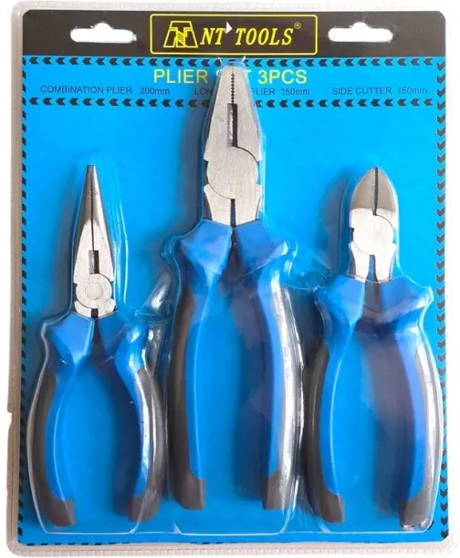 NT TOOLS 3 Pcs Pliers Set Combination Snap Ring Plier