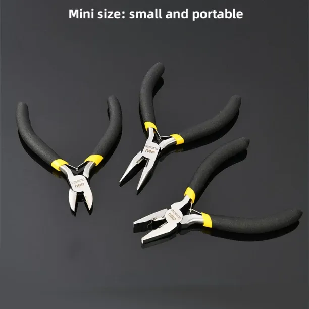 Deli Tools 6Pcs Mini Pliers Set Round Nose Plier