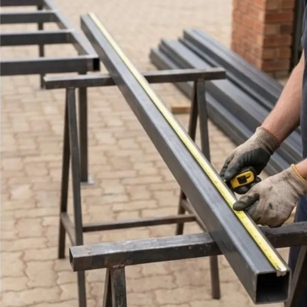 SMTE Square Steel Tube 25x25x2mm x 2000mm - Mild Steel Section 200 mm Plumbing Pipe