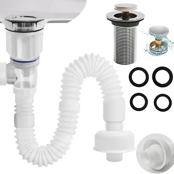 marevic Anti-odor sewer pipes, leak-proof wash basin accessories 50 mm Plumbing Pipe