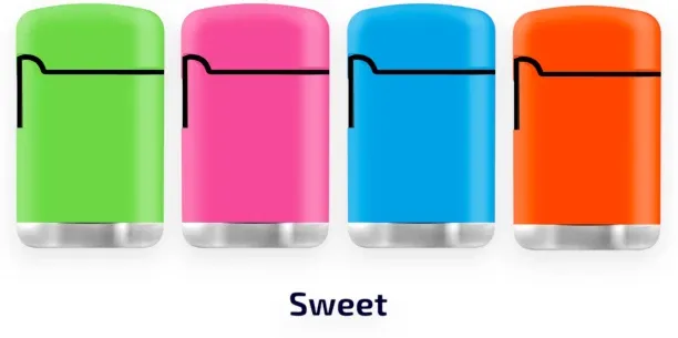 Zengaz 4 Pack Mixed ZL-3 Sweet Mega Jet Turbo Flame Lighter Pocket Lighter