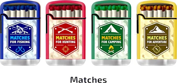 Zengaz 4x Mixed ZL-3 Match Mega Jet Turbo Flame Lighter Pocket Lighter