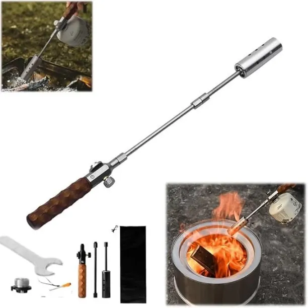 Fariedl igniter，cooking torch， Weed Torches For Outside，Detachable Long Arm Weed Torch, Removable C…