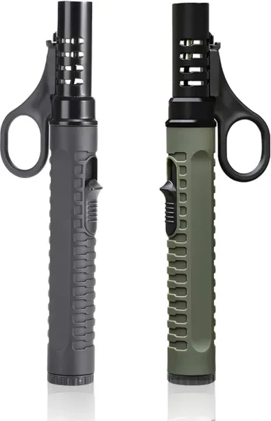 Fariedl Jet Torch Lighters,2 Pack,Windproof Butane Torch Lighter,Refillable Gas Torch for Camping,G…