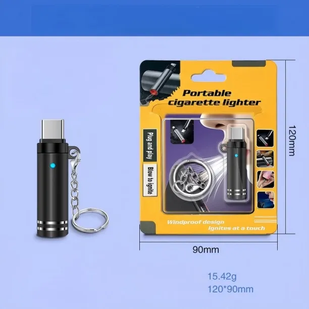 TAOJIANG Electric phone lighter with USB-C port, Funny Papa for Men/Dad, blow to ignite, no need fo…
