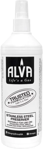 Alva Preserver Spray For Stainless Steel BBQs / Braais Dual Action (DA) Polisher