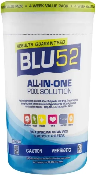 BLU52 All-in-One Pool Care_1 Algaecides Pool Cleaner