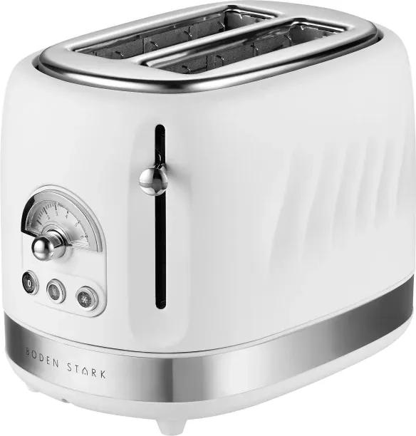 Boden Stark 2-Slice Stainless Steel 815 W Electric Auto Pop Toaster