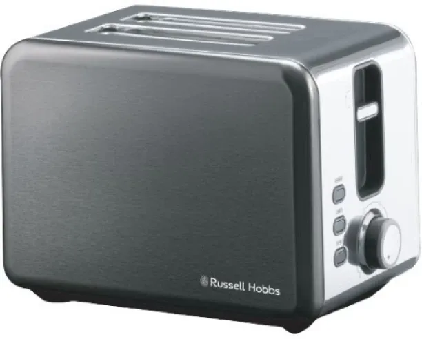 Russell Hobbs Stainless Steel Dark Pack RHSSP30 220 W Electric Auto Pop Toaster