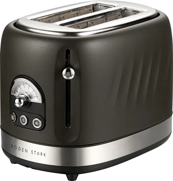 Boden Stark 2-Slice Stainless Steel 685 W Electric Auto Pop Toaster