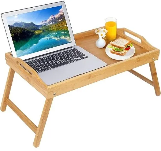 Bamboo laptop Stand T-236 Wood Portable Laptop Table