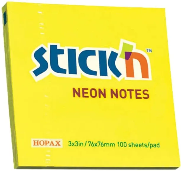 Stick'N 100 Sheets Sticky Notes, 1 Colours