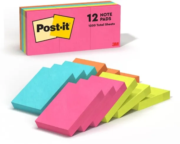 3M POST IT 36 mm ost-it Notes Coloured Cubes 34.9x47.6mm - 100 sheet - Cape Town Colour Collection …