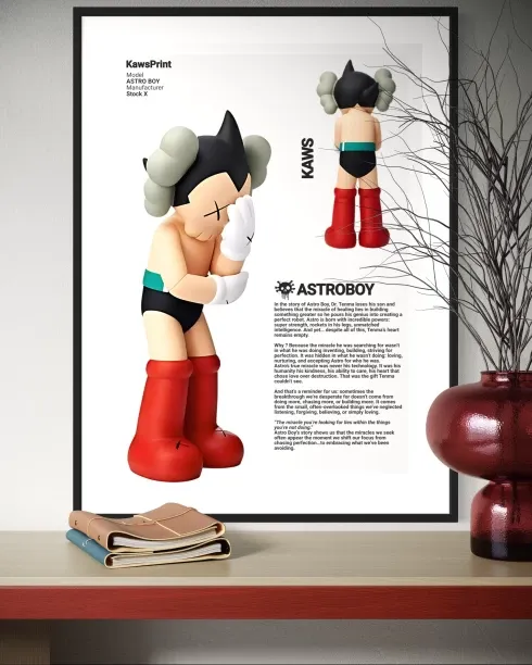 Astroboy X Kaws Dolls A1 Print Fine Art Print