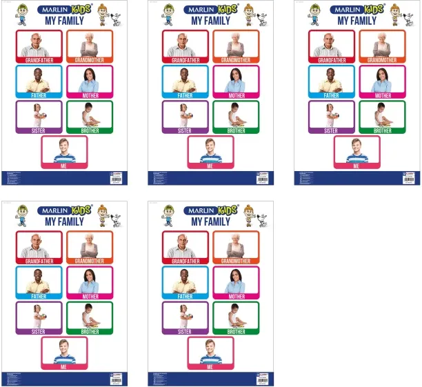 Kids Chart My Family Paper Print