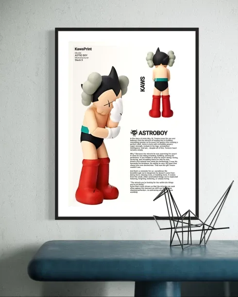 Astroboy X Kaws Dolls Print Fine Art Print