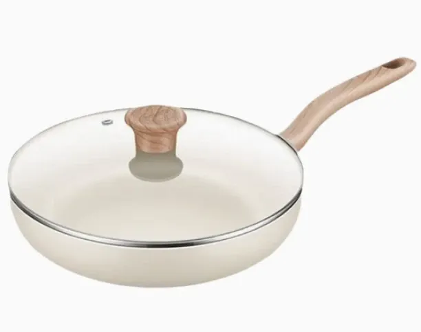 XINhui Frying pan, non-stick frying pan, steak pan, pancake pan, household pan, deep pan with lid P…
