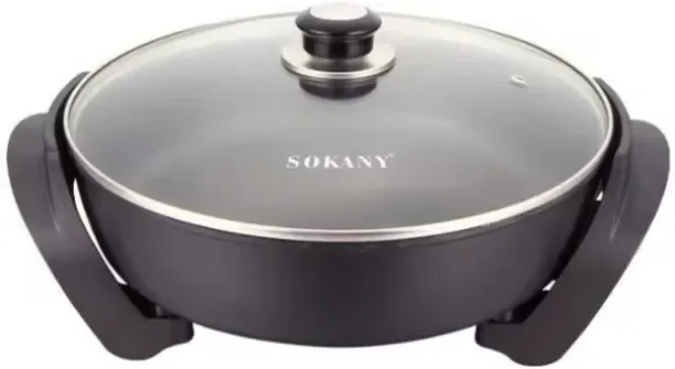 Sokany Electric Fry Pan SK-2004 Pan with Lid 2 L capacity