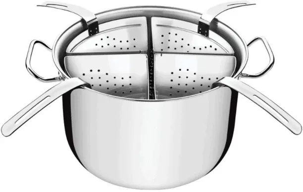 Professional Stock Pot with Pasta Inserts 30cm, 13.5l- Pot with Lid 13.5 L capacity