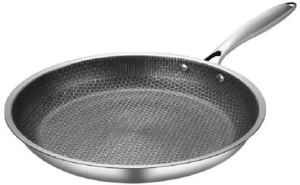 GENERIC Stainless Steel Frying Pan - 30cm Pan 0.03 L capacity