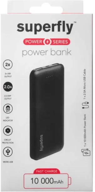 Superfly 10000 mAh Power Bank