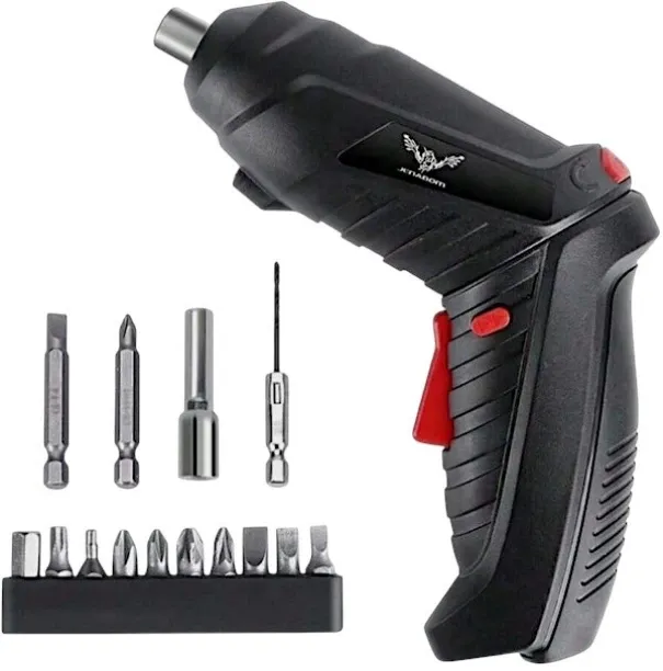 Jenabom Cordless Drill With 14 Screwdriver Bits Cordless Drill